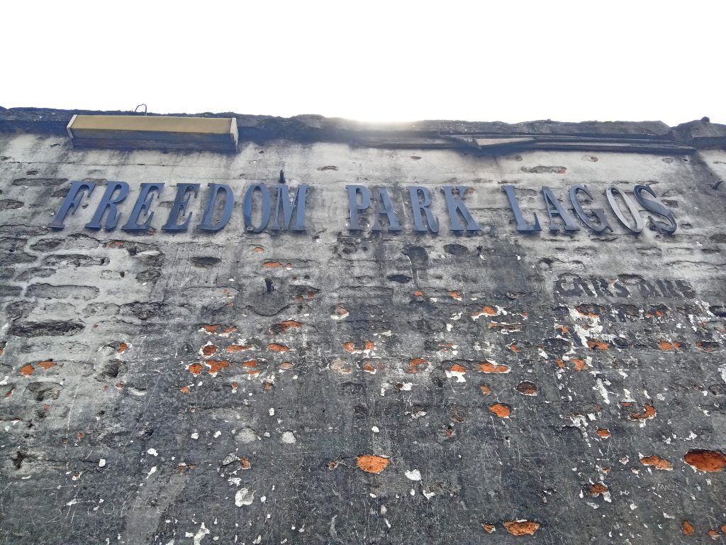 Freedom Park, Lagos inscription on the wall Photo credit Solasly via Wikimedia Commons